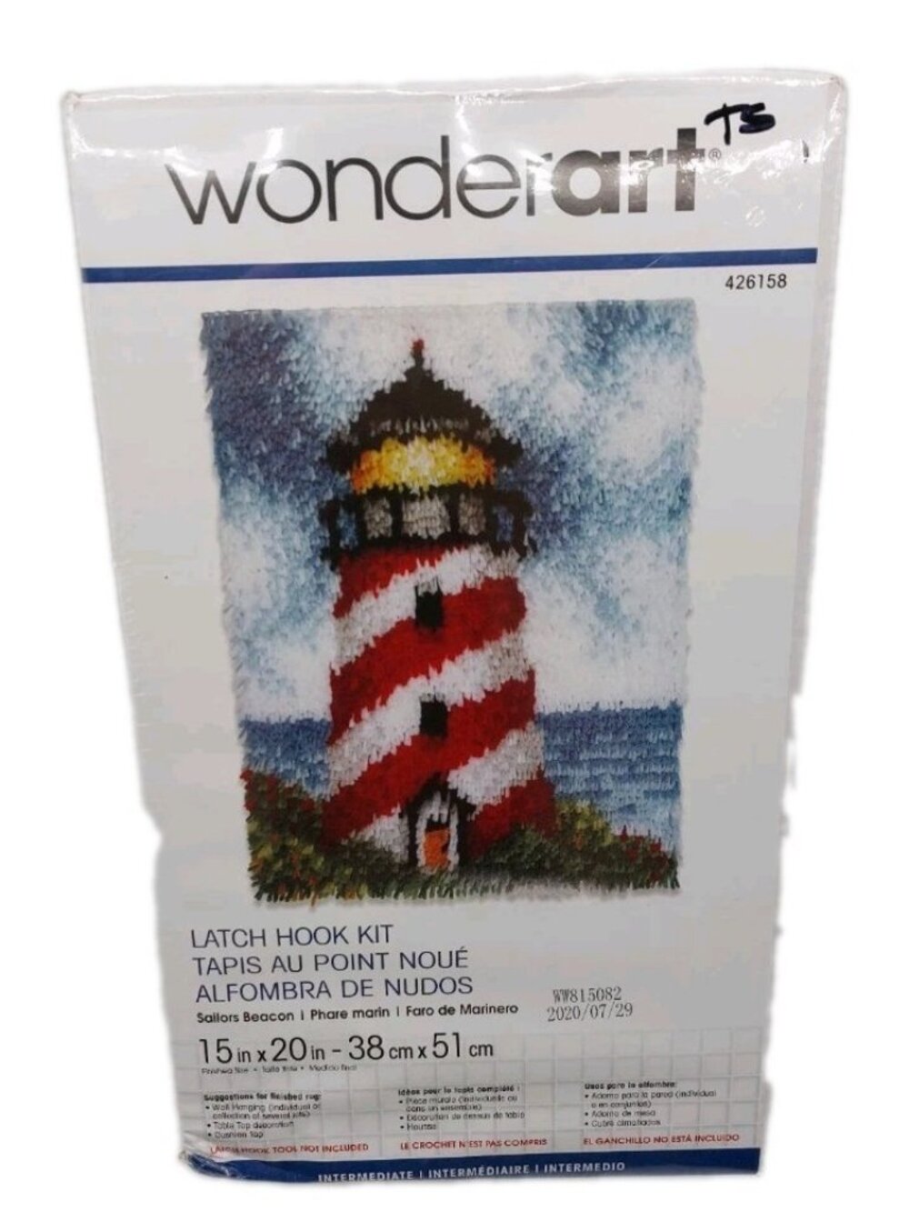 WonderArt Sailor’s Beacon Lighthouse Latch Hook Kit 15x20 READ